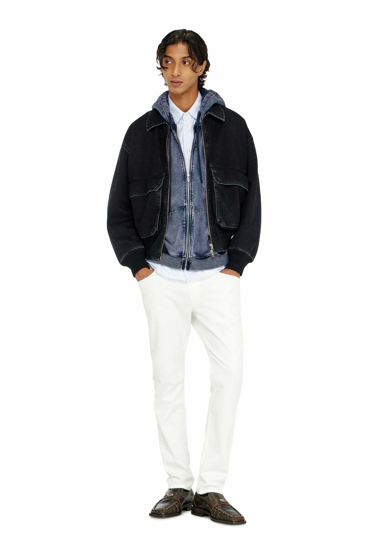 Diesel Regular Regular Waist 2032 D-Krooley-BW Joggjeans, , Elastic waistband