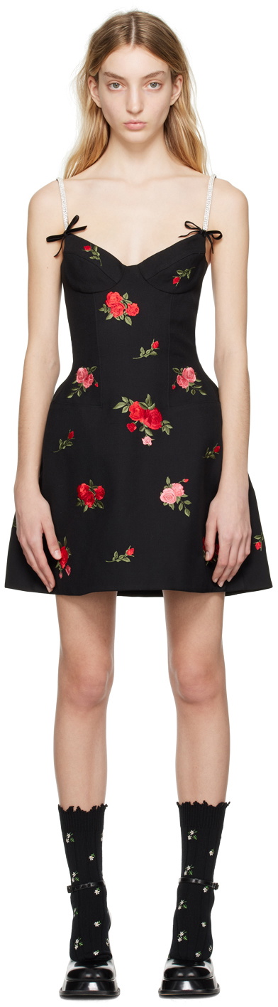 Shushu/Tong Black Corset Minidress Shushu/Tong