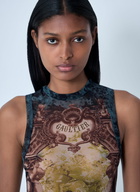 Jean Paul Gaultier Médaillon Mesh Tank Top