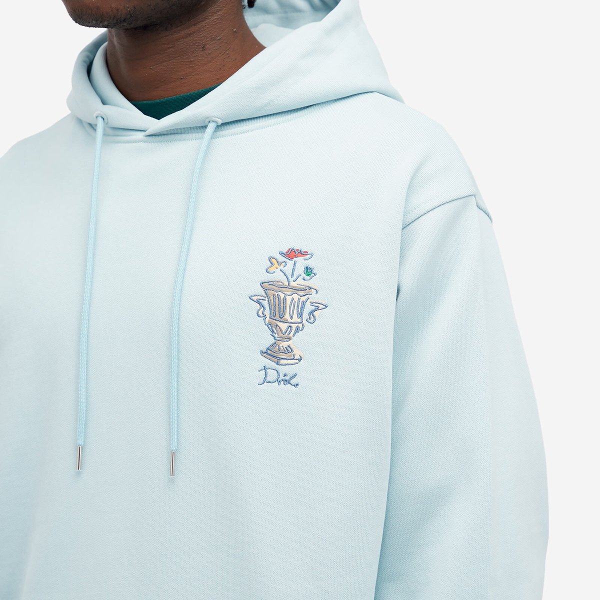 Drôle de Monsieur Men's Vase Popover Hoodie in Light Blue