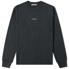 Acne Studios Men's Erwin Long Sleeve Stamp T-Shirt in Black