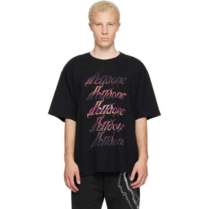 Photo: We11done Black Gradient Logo T-shirt