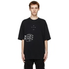 Song for the Mute Black Oversized Fish T-Shirt