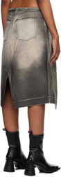 EYTYS Brown Capella Leather Midi Skirt