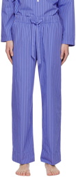 Tekla Blue Striped Pyjama Pants