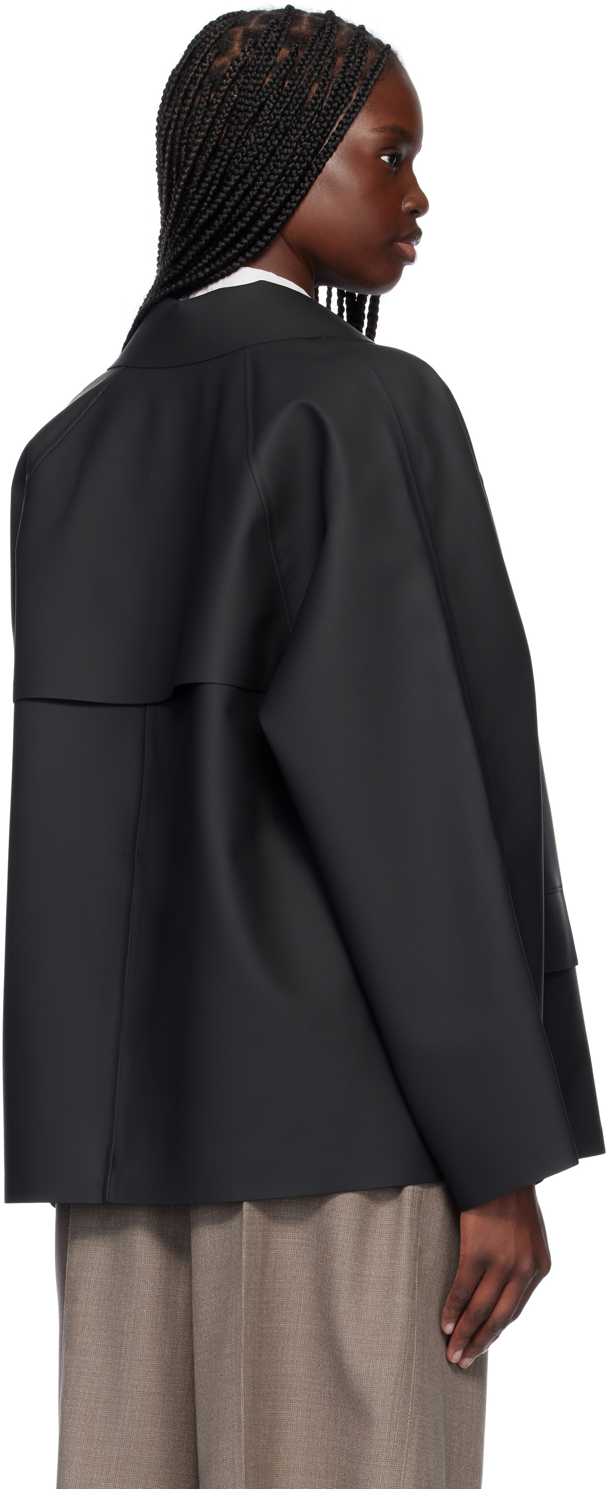 KASSL Editions Black Original Hip Rubber Jacket