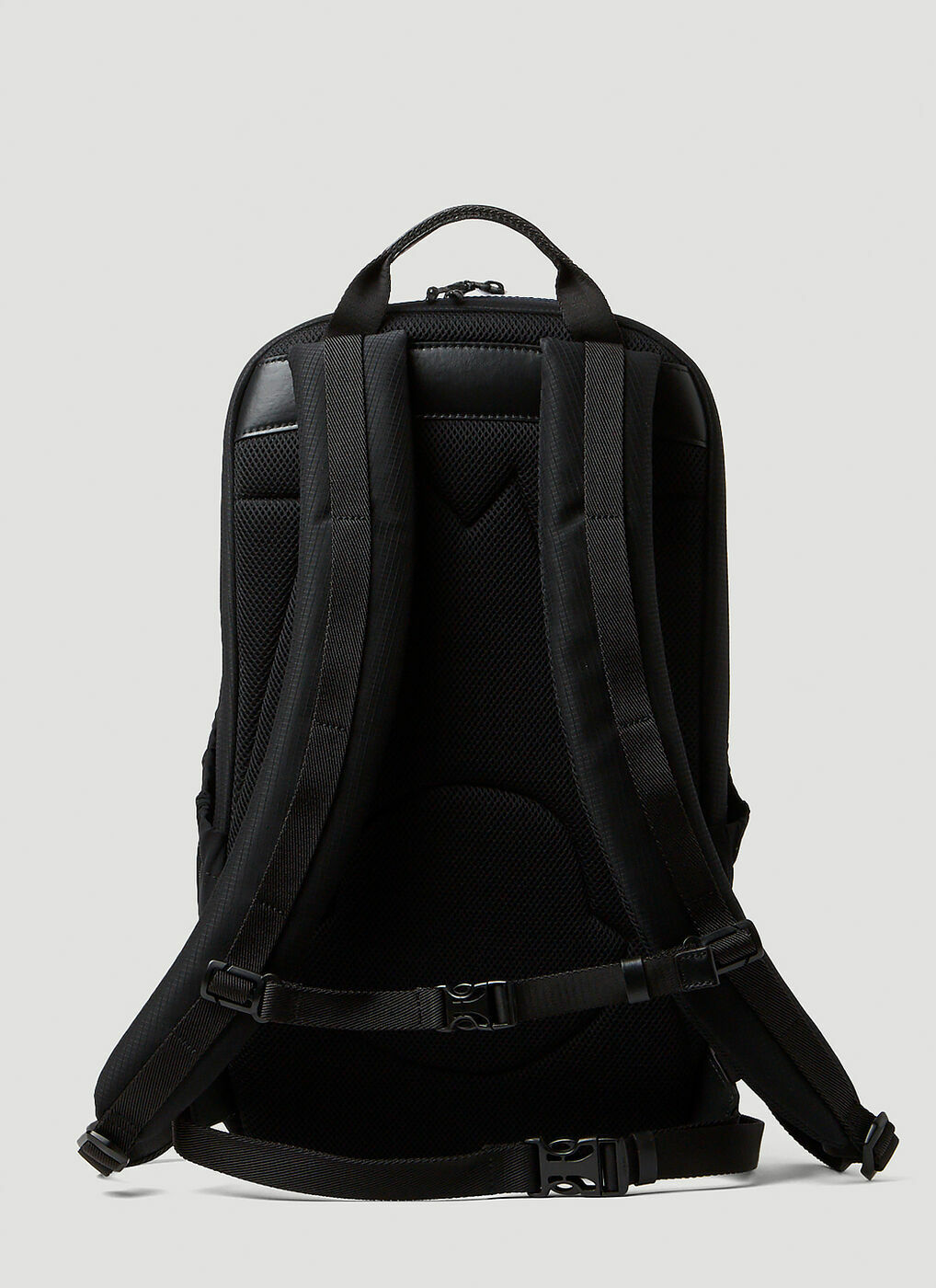 Moncler - Cut Logo Print Backpack in Black Moncler