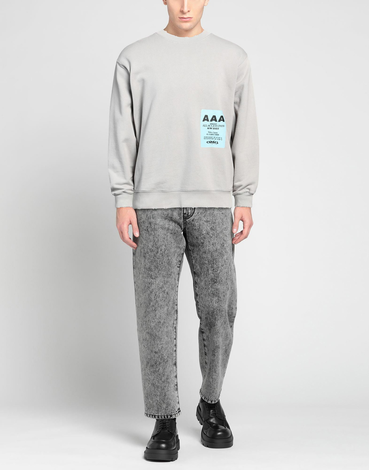 Ambush Mens Sweatshirt Light in Grey