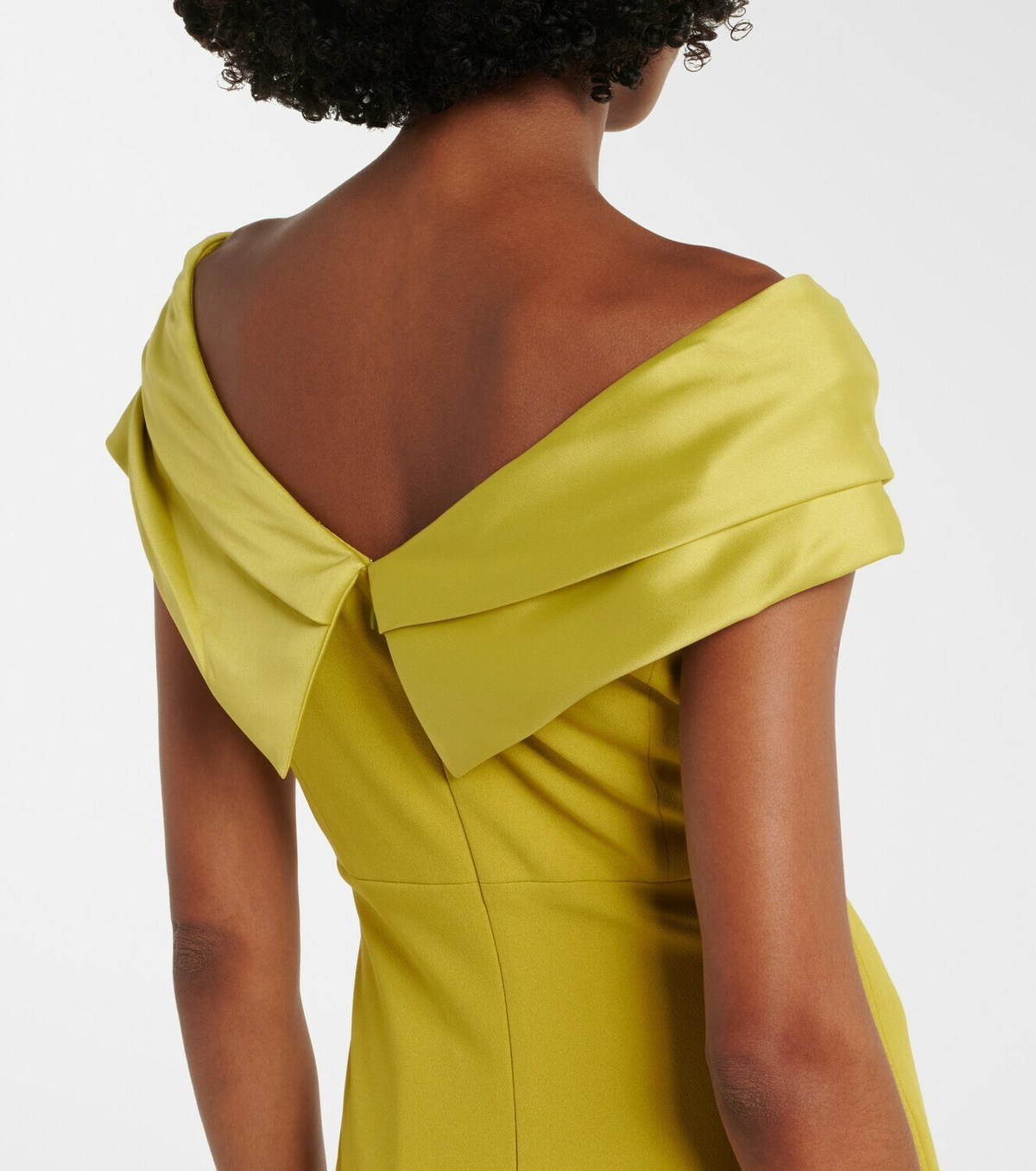 Solace London Adele satin-trimmed gown
