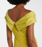 Solace London Adele satin-trimmed gown