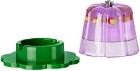 Edie Parker Purple & Green Jello Tabletop Lighter