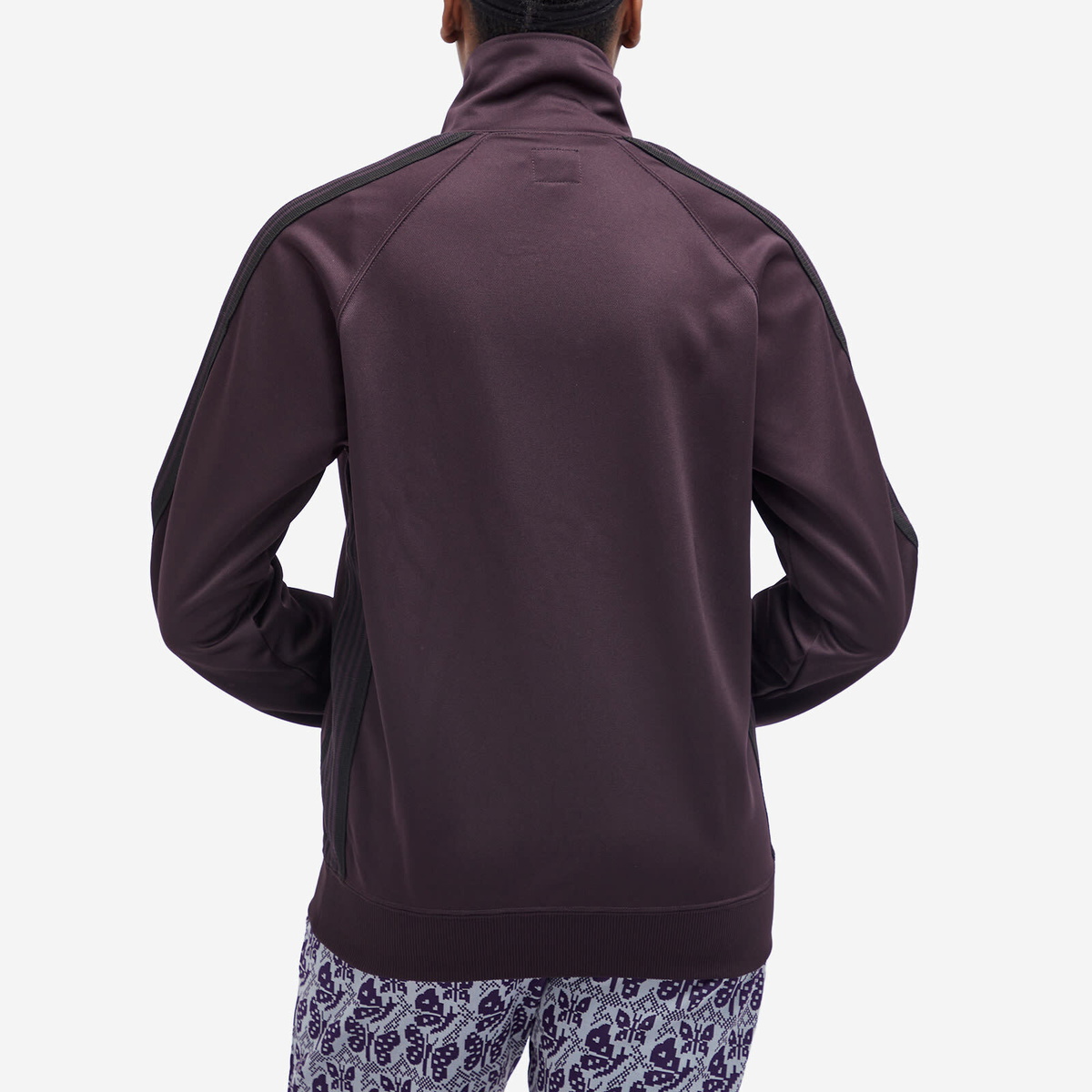 Needles Women's Poly Smooth Track Jacket in Dark Purple Needles