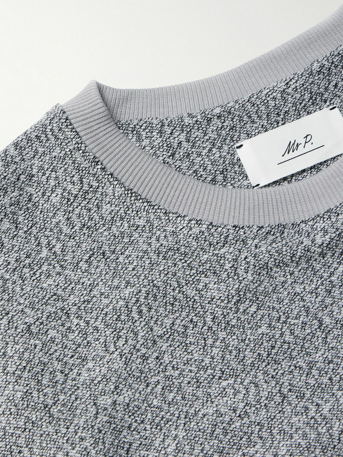 Mr P. - Cotton-Blend Jersey Sweatshirt - Gray