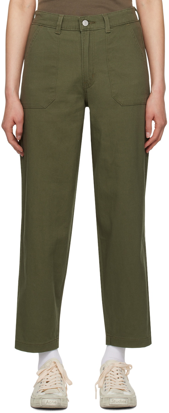 Levi's Khaki Baggy Trousers Levi's Red