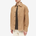 A.P.C. Men's Basile Overdyed Overshirt in Heather Beige