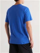 Nike Training - Logo-Print Dri-FIT Cotton-Blend Jersey T-Shirt - Blue