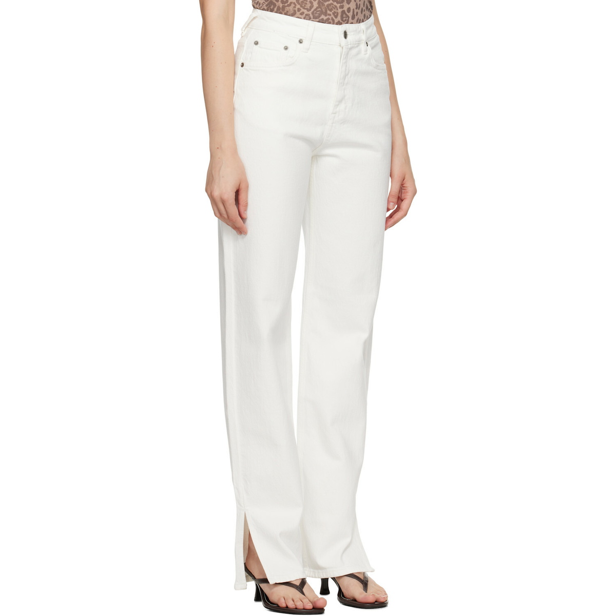 Ksubi Off-White Playback Splits Jeans