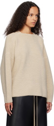 Fear of God Beige Ottoman Straight Neck Sweater