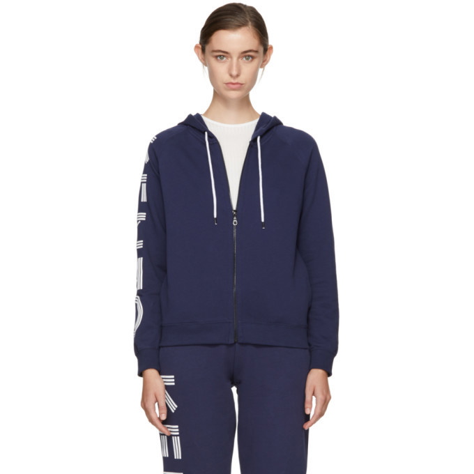 Photo: Kenzo Navy Logo Zip Hoodie