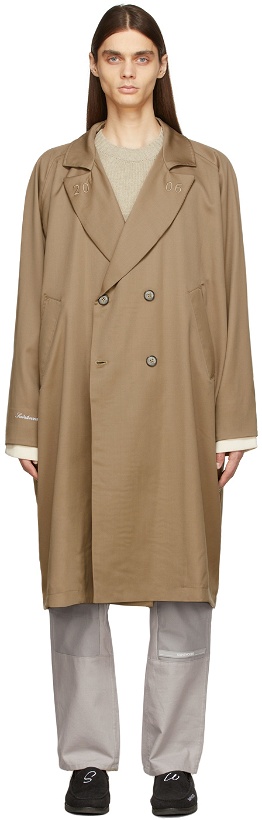 Photo: Saintwoods Tan Wool Double-Breasted Coat