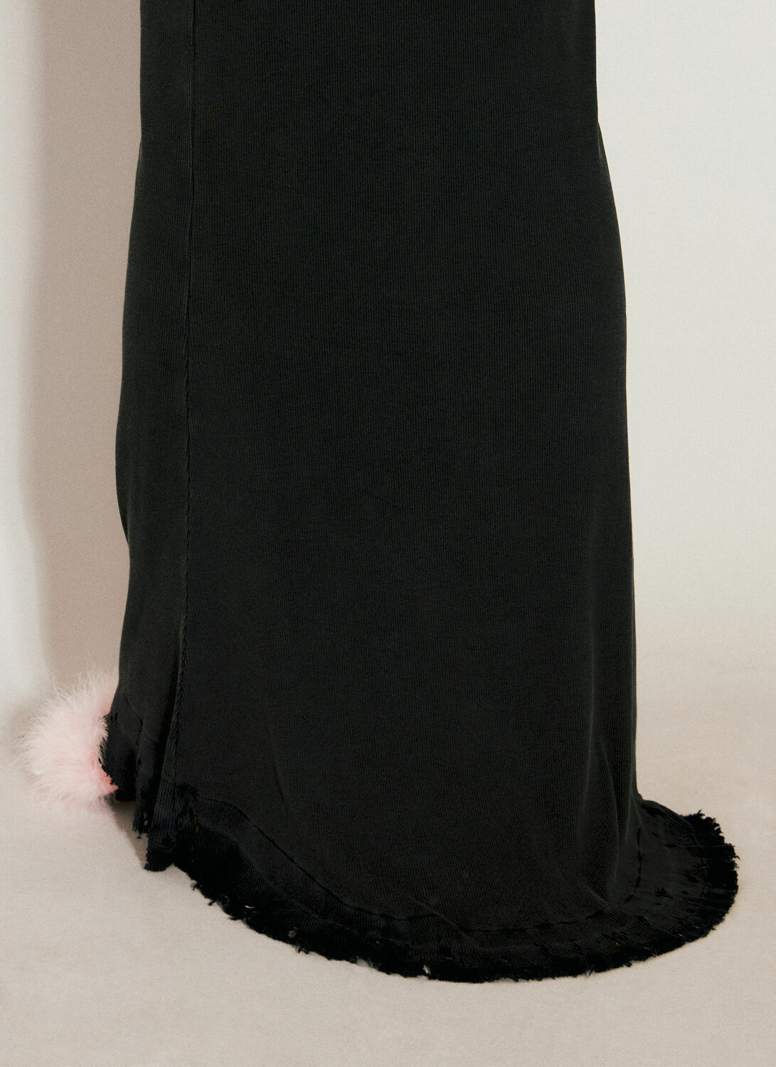 Balenciaga Lingerie Maxi Rib Dress