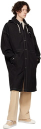 AMI Alexandre Mattiussi Black Puma Edition Nylon Coat