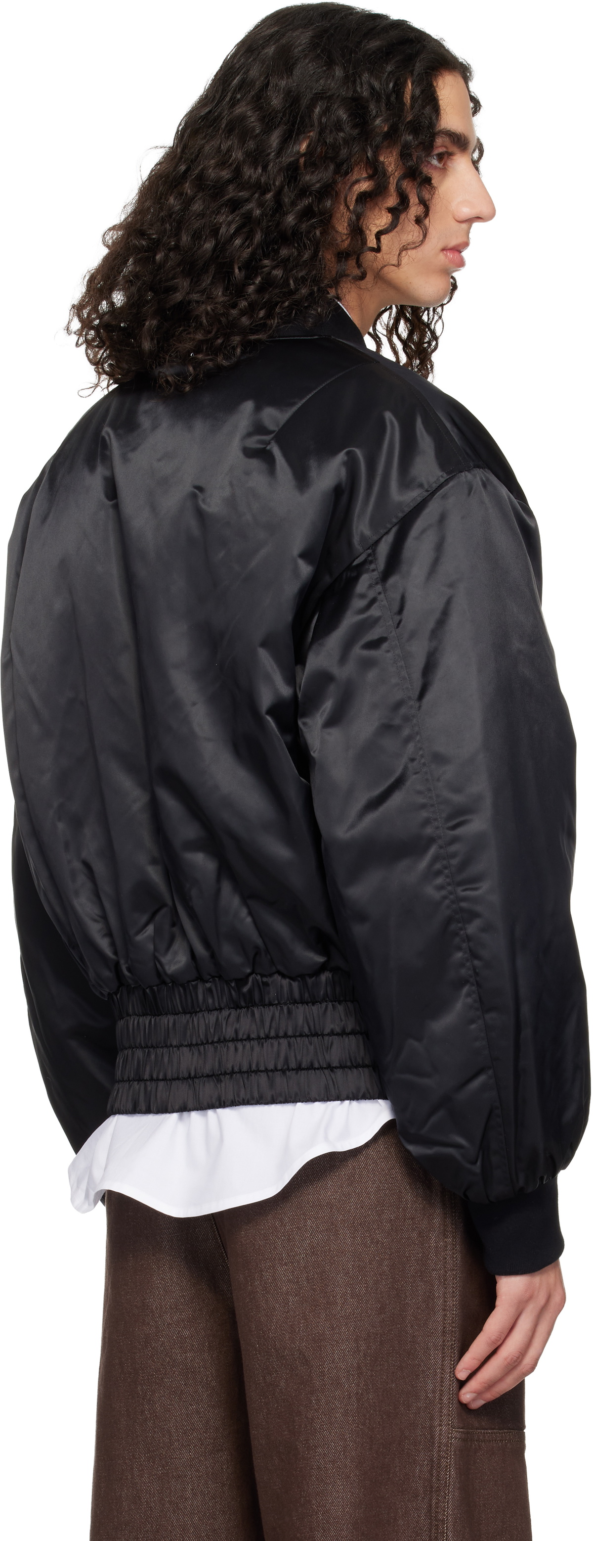 Chopova Lowena SSENSE Exclusive Black Helter Bomber Jacket