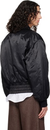 Chopova Lowena SSENSE Exclusive Black Helter Bomber Jacket