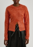 Nanushka Kloe Brushed Cashmere Jumper Red