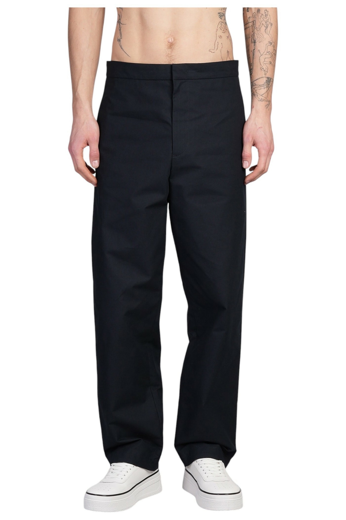 JIL SANDER - Cotton Gabardine Relaxed Fit Pants Jil Sander