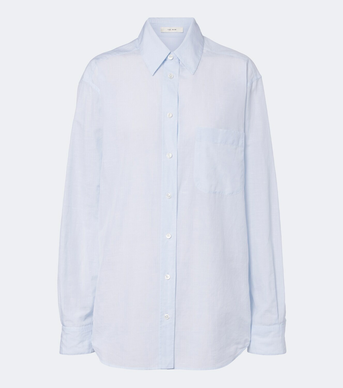 The Row Gavina cotton chambray shirt