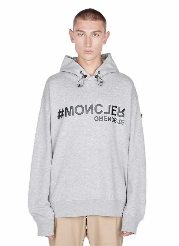 Photo: Moncler Grenoble - Logo Hooded Sweatshirt in Grey