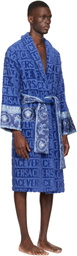 Versace Blue 'I Heart Baroque' Bathrobe