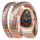 Bvlgari Serpenti Tubogas Quartz Diamond Grey Dial Ladies Watch 102680