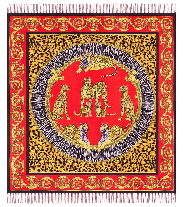 Photo: Versace Home Barocco printed wool blanket