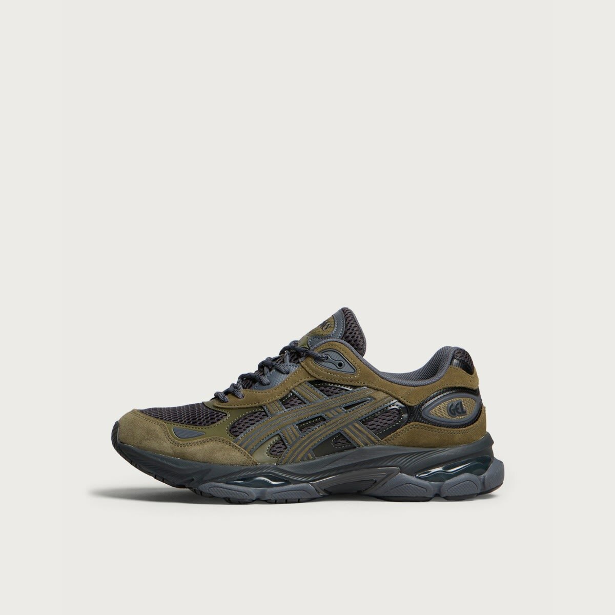 Asics Men's GEL-NYC 2.0 Sneaker in Graphite Grey/Loden Green