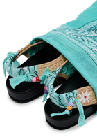 Arizona Love Apache Flower Raffia Sandals Multicoloured