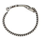 Saint Laurent Silver Anchor Bracelet