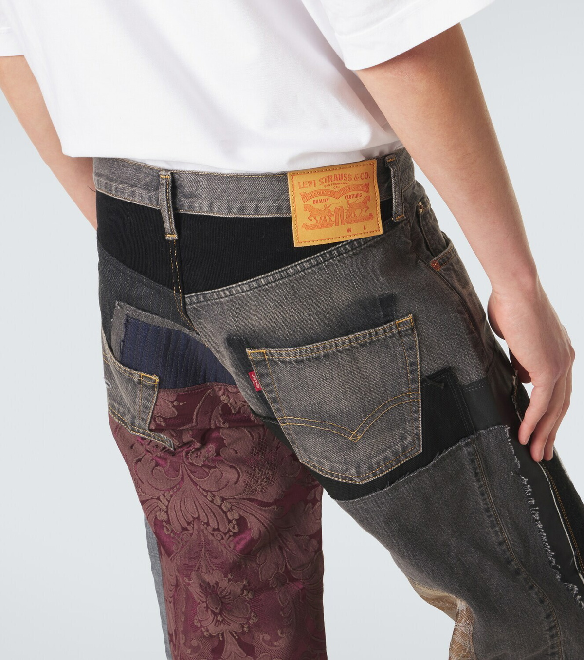 Junya Watanabe x Levi's® patchwork wide-leg jeans