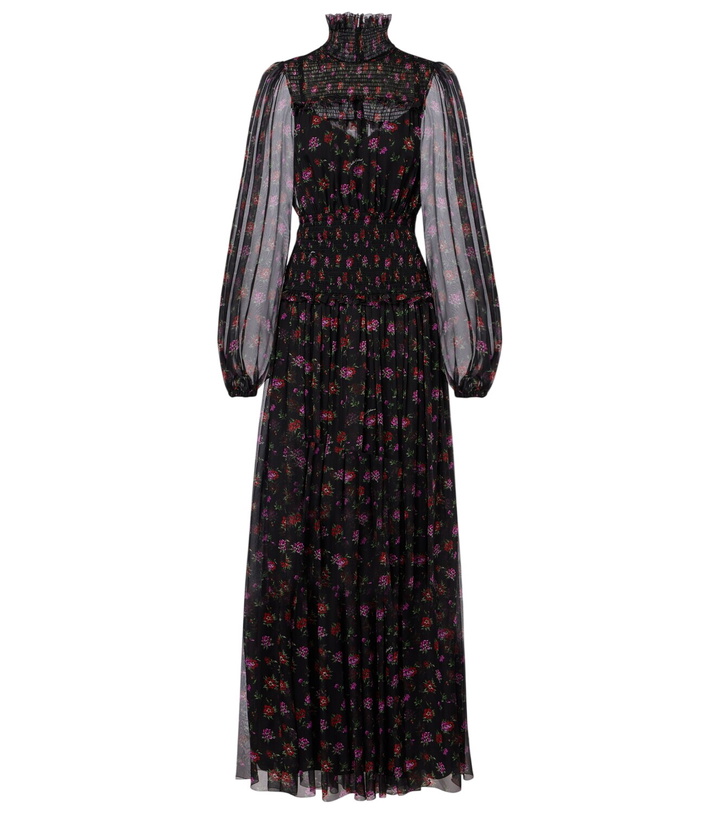 Photo: Dolce&Gabbana Floral silk chiffon maxi dress