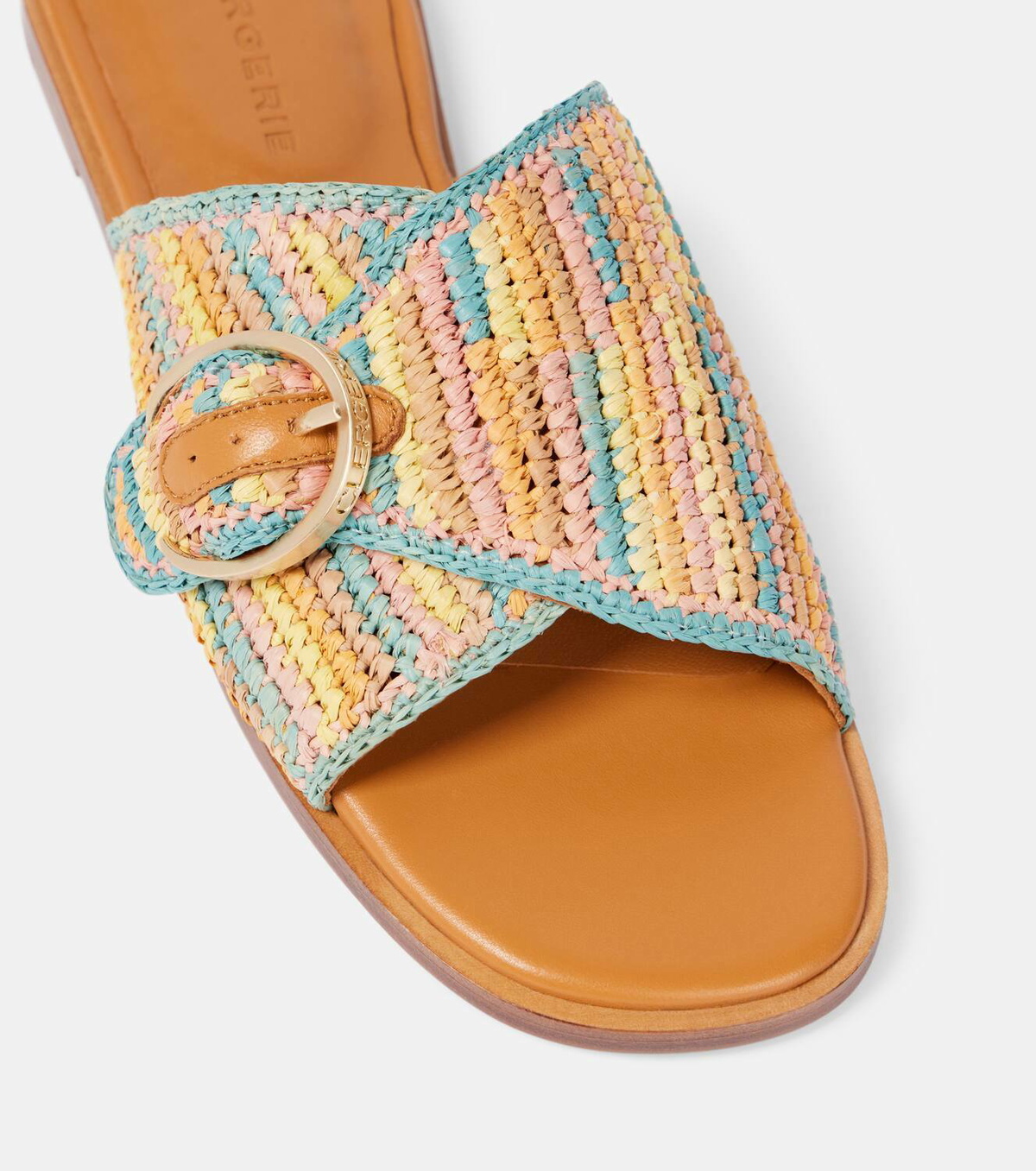 Clergerie Irme raffia slides