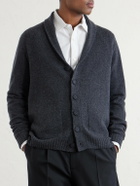 John Smedley - Rockford Shawl-Collar Recycled-Cashmere and Merino Wool-Blend Cardigan - Gray