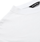 Balenciaga - Oversized Logo-Print Cotton-Jersey T-Shirt - White