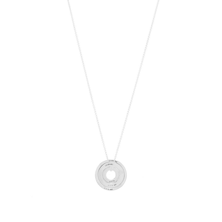 Photo: Le Gramme Circle Accumulation Slick Pendant Necklace