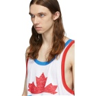 Dsquared2 White Pepsi Edition Cool Fit Tank Top