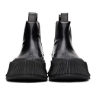 Jil Sander Black Vulcanised Chelsea Boots