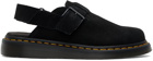 Dr. Martens Black Jorge II Suede Slingback Mules