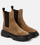 Hogan H619 suede Chelsea boots