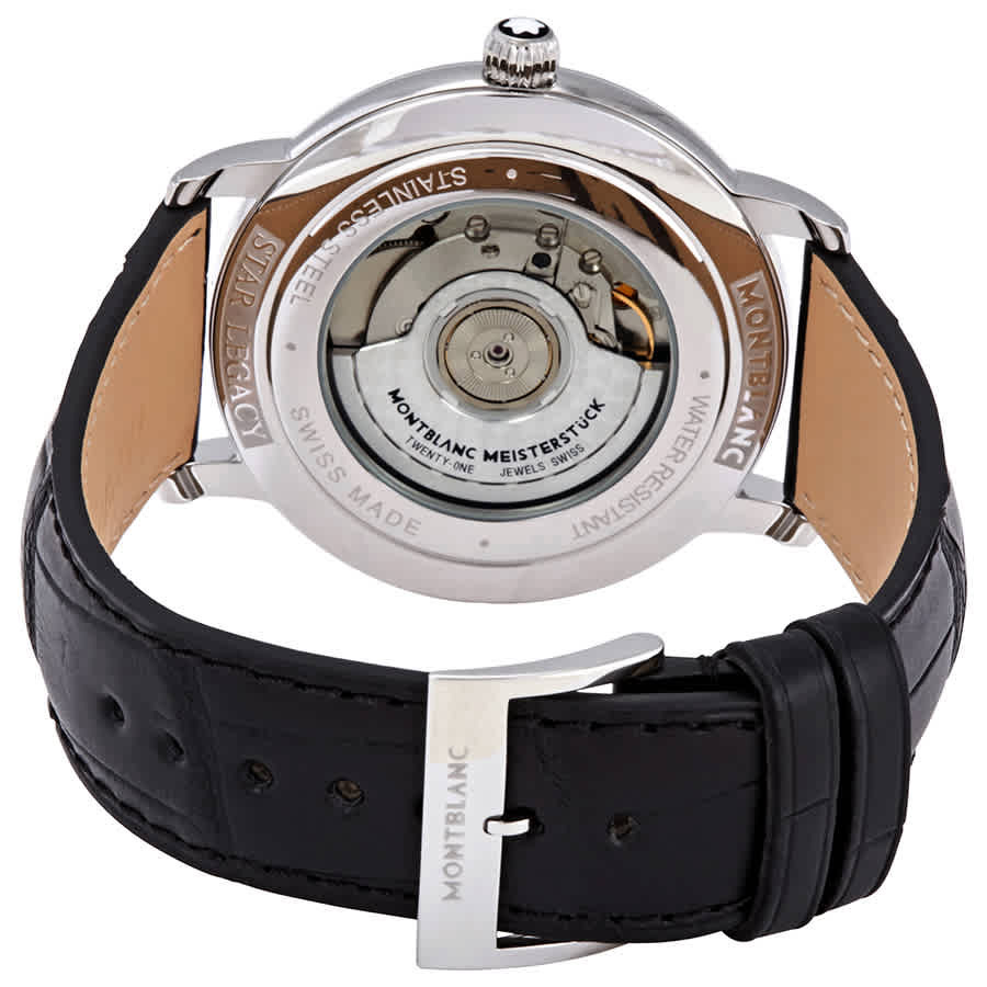 Montblanc Star Legacy Automatic Silvery White Dial Mens Watch 116511