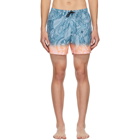 Dries Van Noten Blue Gradient Swimsuit